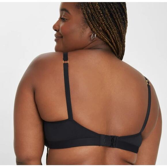 LIVELY All-Day No-Wire Push-Up Bra, Black, Ultra Soft, NWT, 34DDD - Picture 2 of 6